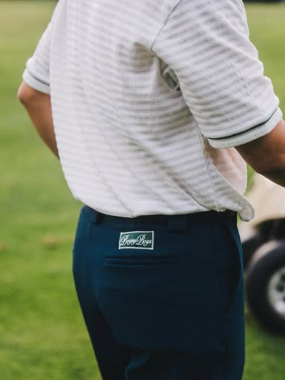 BOGEY BOYS x Macklemore Navy Blue Thick Straight Leg Golf Pants 32 / 31 (Rare) - Picture 2 of 12